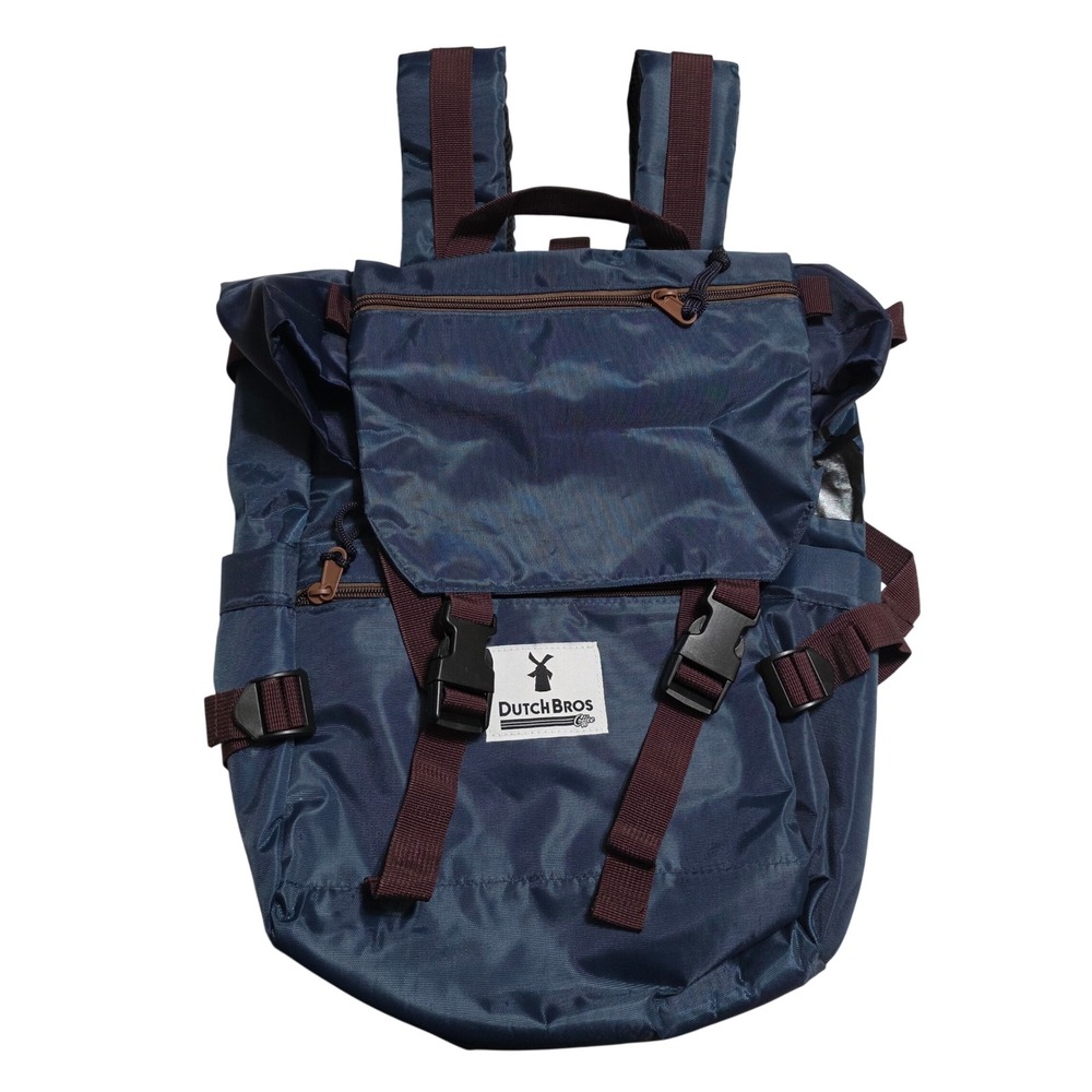 Dutch Bros RARE Backpack Navy Blue Rare Coffee Promo Gorpcore Commuter